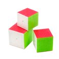 QiYi Big Cube Bundle 8x8–10x10 bundle con QiYi 8x8–10x10 speed cube (stickerless)